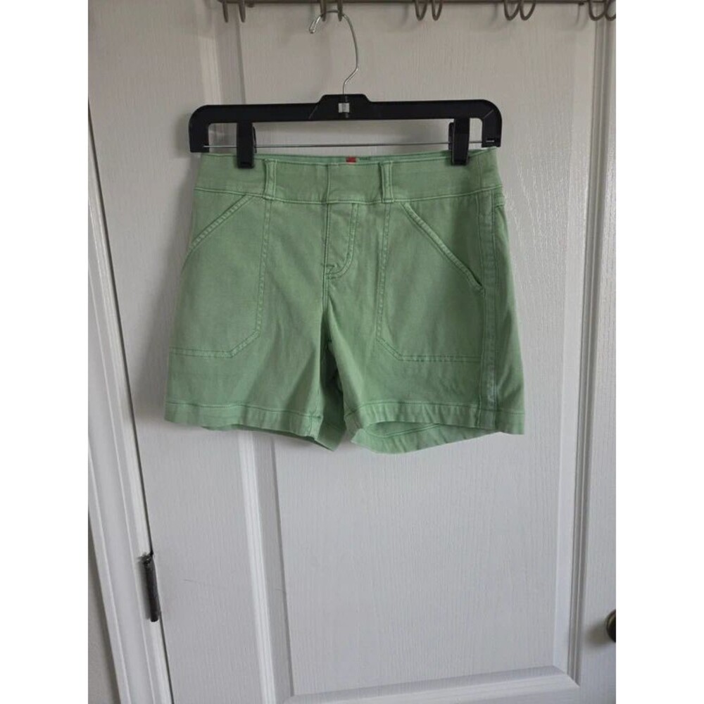 Mint green spanx shorts